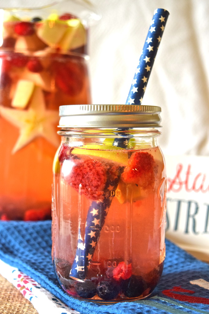Stars and Stripes Sangria 4th of july